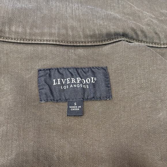Liverpool Los Angeles Women's Olive Moto Jacket Size S - Picture 8 of 8